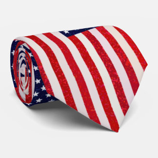 Cravate Drapeau américain style pop art