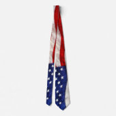 Cravate Drapeau américain traditionnel rouge, blanc et ble (Dos)