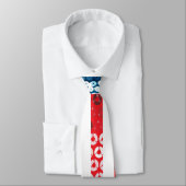 Cravate drapeau américain vertical (Attaché)