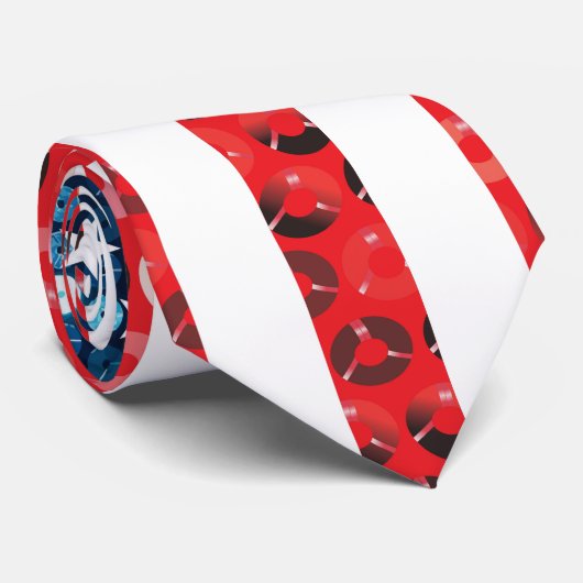 Cravate drapeau américain vertical (Roulé)