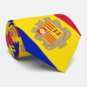 Cravate Drapeau andorran, Drapeau d'Andorre