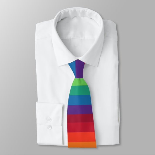 Cravate Drapeau arc-en-ciel (Attaché)