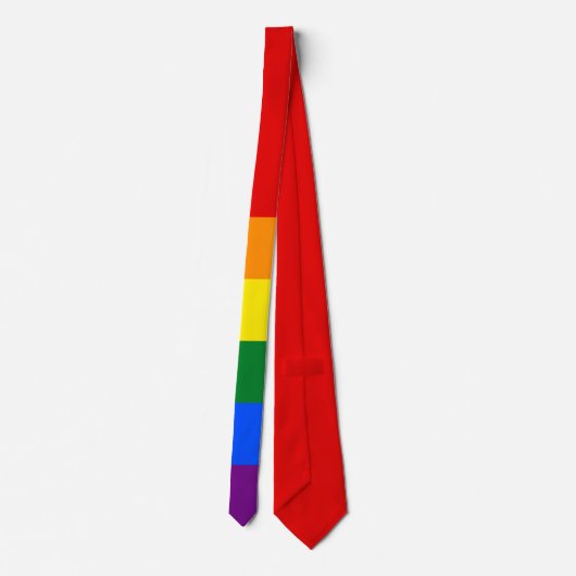 Cravate Drapeau arc-en-ciel (LGBT) (Dos)