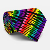 Cravate Drapeau arc-en-ciel LGBT Original 8 Stripes Pride  (Roulé)