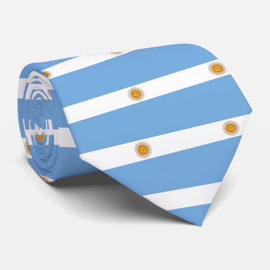 Cravate Drapeau Argentine (Roulé)