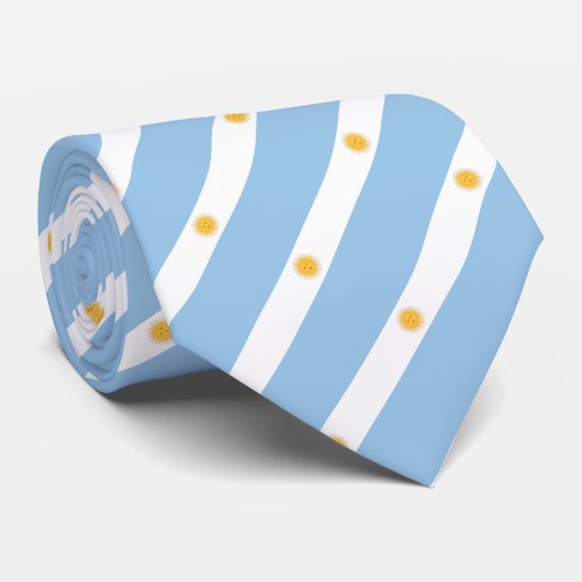 Cravate Drapeau Argentine (Roulé)