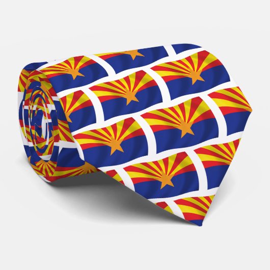 Cravate Drapeau Arizona (Roulé)