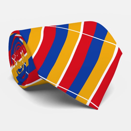 Cravate Drapeau Arménie (Roulé)