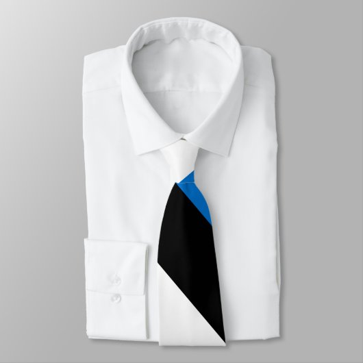 Cravate Drapeau/armoiries de l'Estonie (Attaché)