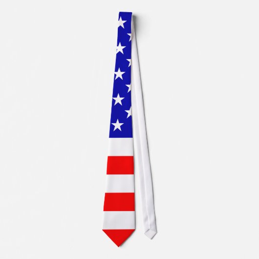 Cravate Drapeau Art déco des États-Unis #2 (Devant)