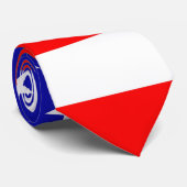 Cravate Drapeau Art déco des États-Unis #2 (Roulé)