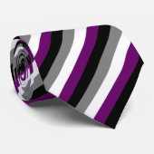 Cravate Drapeau asexuel de fierté (Roulé)