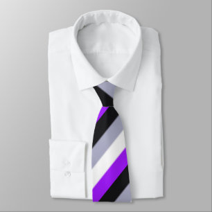 Cravate Drapeau asexuel de fierté de Falln