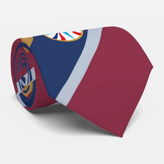 Cravate Drapeau assyrien cerclé (Roulé)