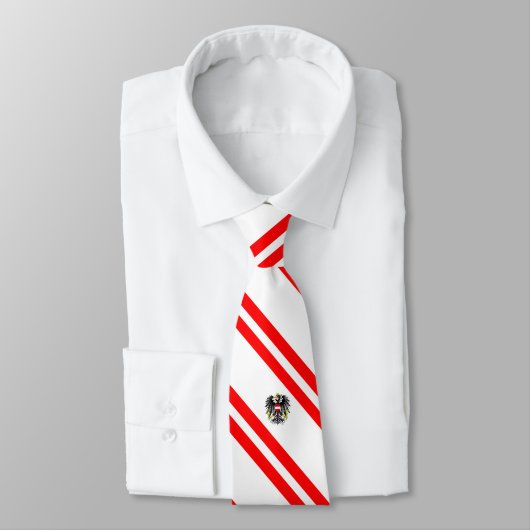 Cravate Drapeau autrichien (Attaché)
