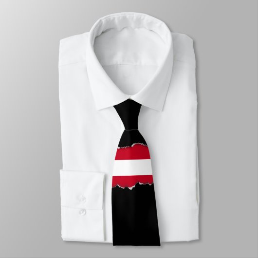 Cravate Drapeau autrichien (Attaché)