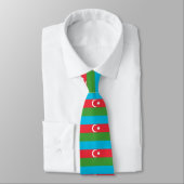 Cravate Drapeau Azerbaïdjan (Attaché)