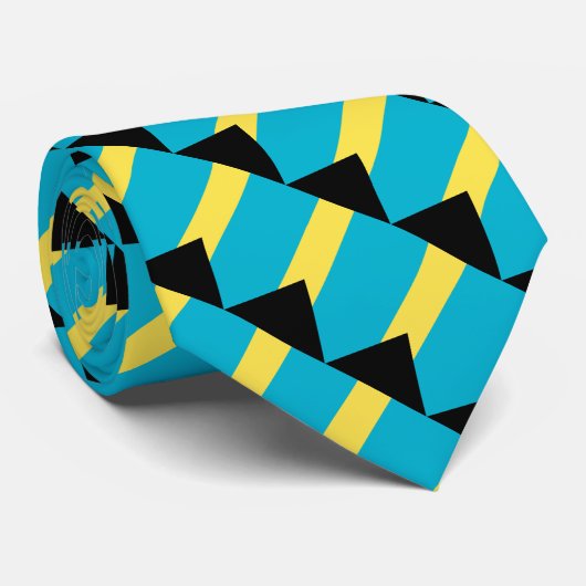 Cravate Drapeau Bahamas (Roulé)