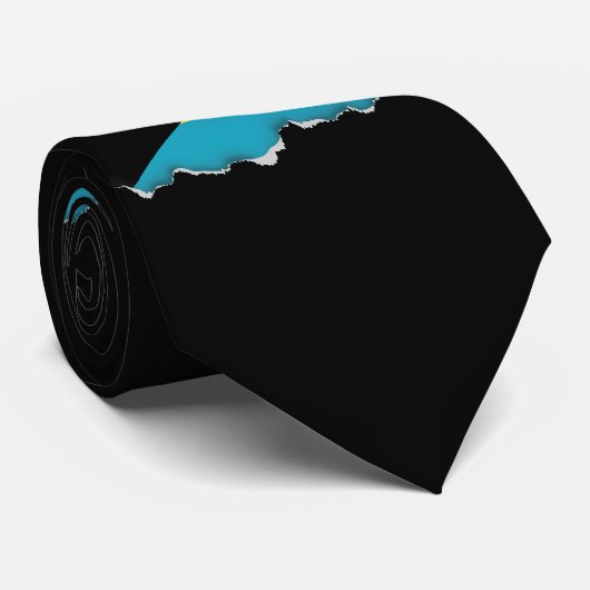 Cravate Drapeau bahaméen classique (Roulé)