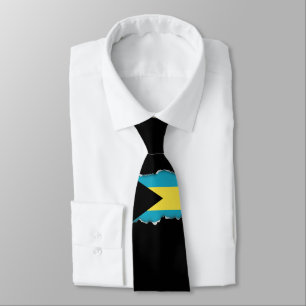 Cravate Drapeau bahamien classique