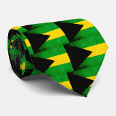 Cravate Drapeau bahamien énervé moderne (Roulé)