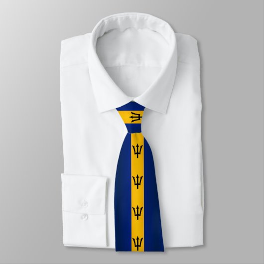 Cravate Drapeau Barbade (Attaché)