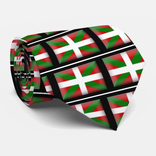 Cravate Drapeau Basque País Vasco (Roulé)