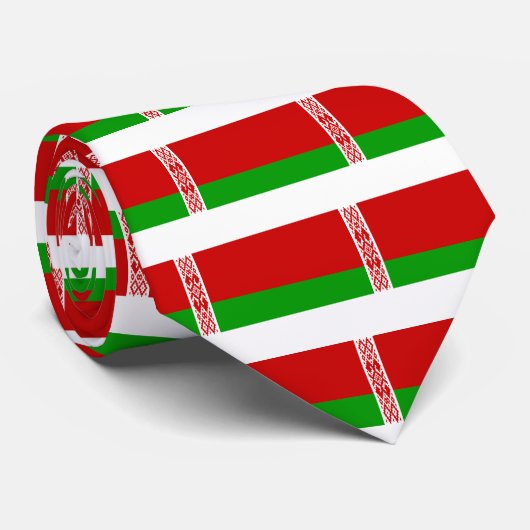 Cravate drapeau bélarus (Roulé)