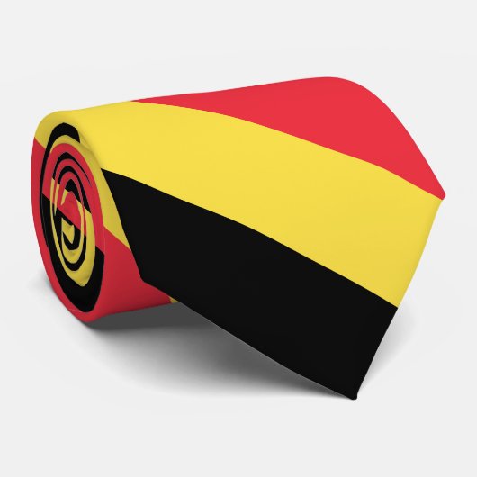 Cravate Drapeau belge patriotique (Roulé)