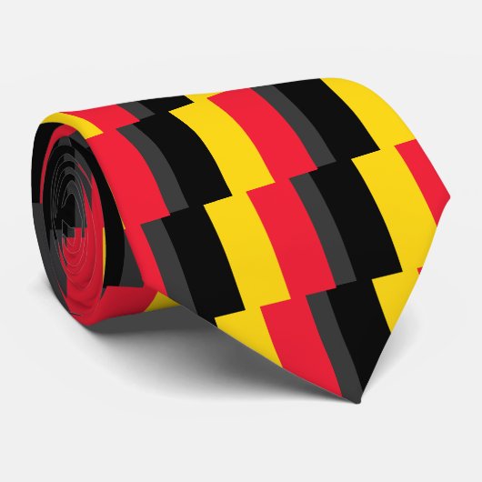 Cravate Drapeau Belgique (Roulé)