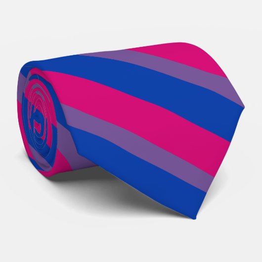 Cravate Drapeau Bisexual Bi Pride (Roulé)