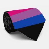 Cravate Drapeau bisexuel (Roulé)