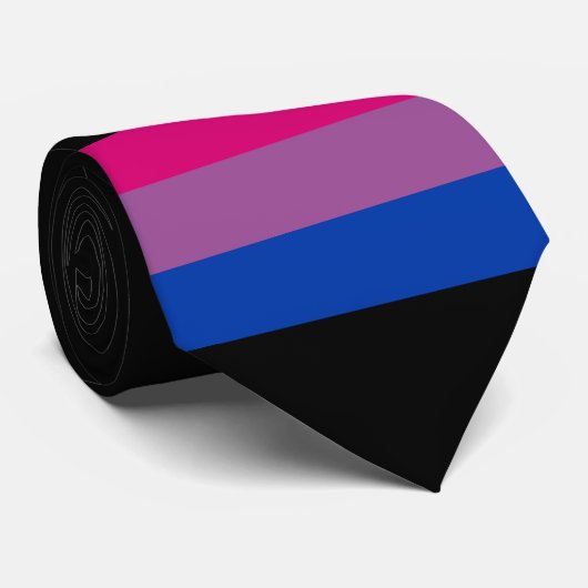 Cravate Drapeau bisexuel (Roulé)