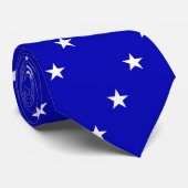 Cravate Drapeau bleu mignon (Roulé)