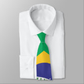 Cravate Drapeau Brasil (Attaché)