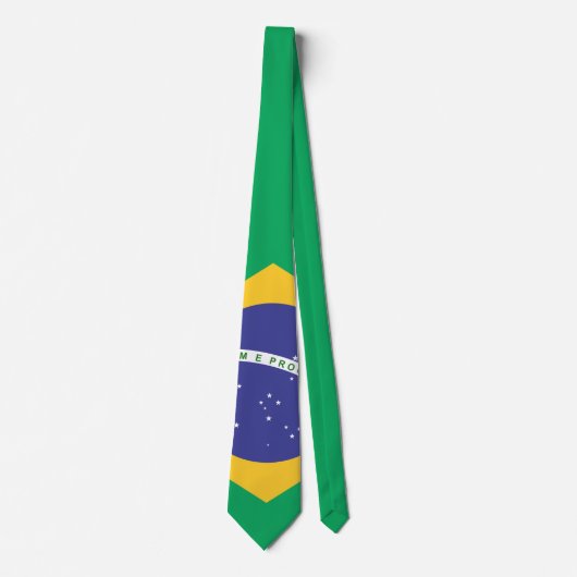 Cravate Drapeau Brasil (Devant)