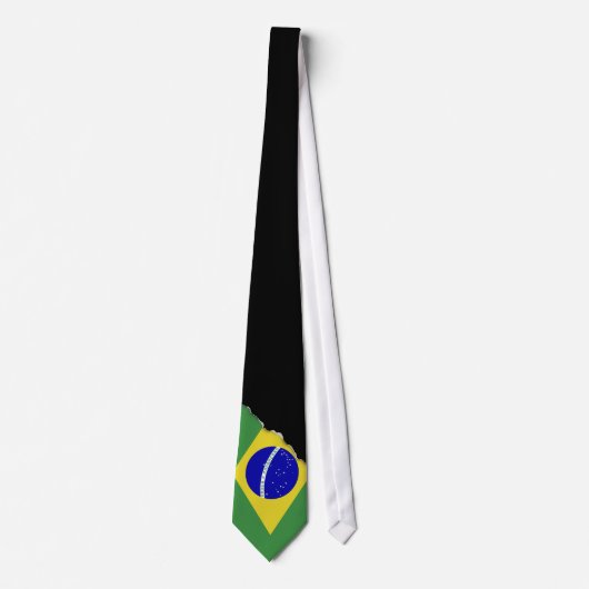 Cravate Drapeau brésilien classique (Devant)