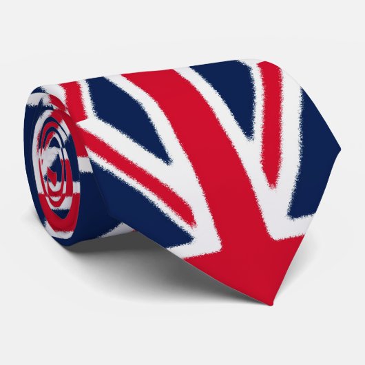 Cravate Drapeau britannique (Roulé)