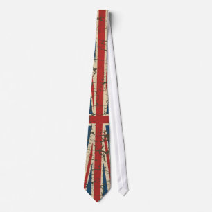 Cravate Drapeau britannique affligé