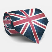 Cravate Drapeau britannique grunge Royaume-Uni Union Jack (Roulé)