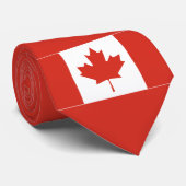 Cravate Drapeau canadien (Roulé)
