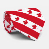 Cravate Drapeau canadien (Roulé)