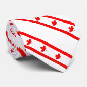Cravate Drapeau canadien (Roulé)
