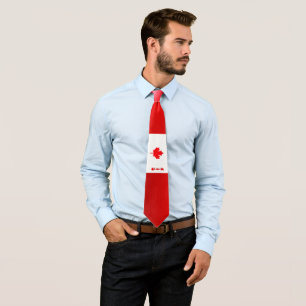 Cravate Drapeau canadien