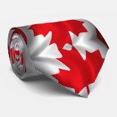 Cravate Drapeau canadien (Roulé)