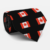 Cravate Drapeau canadien (Roulé)