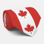 Cravate Drapeau canadien de feuille d'érable (Roulé)