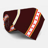Cravate Drapeau canadien de rayures (Roulé)