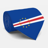 Cravate Drapeau cap-verdien (Cap-Vert) (Roulé)