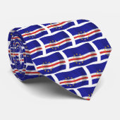 Cravate Drapeau Cap-Vert (Roulé)